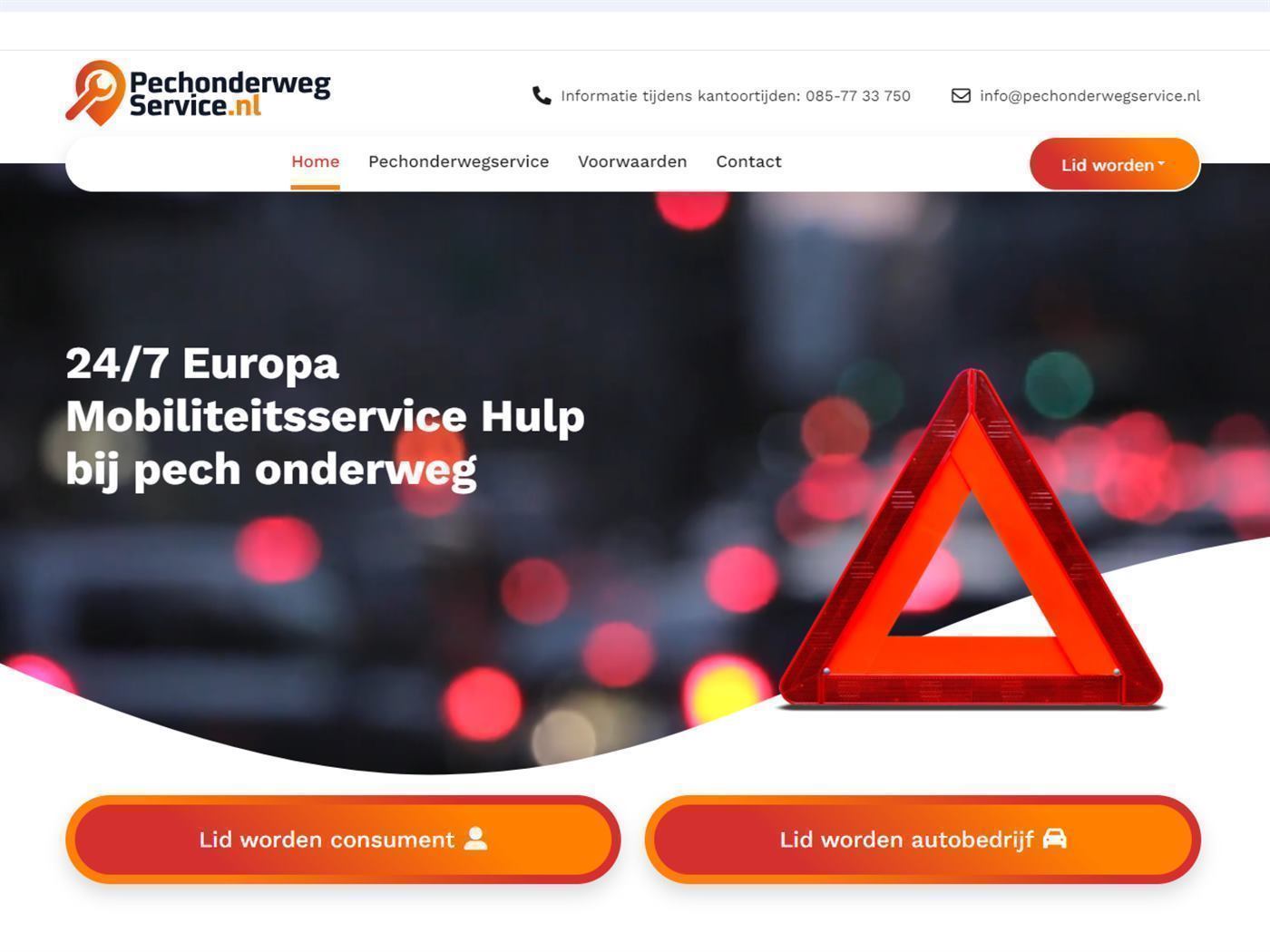 Detailbeeld van logo en campagne voor Pechonderwegservice door Studio ter Avest - beeld 3